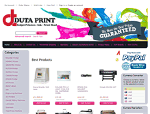 Tablet Screenshot of dutaprint.com